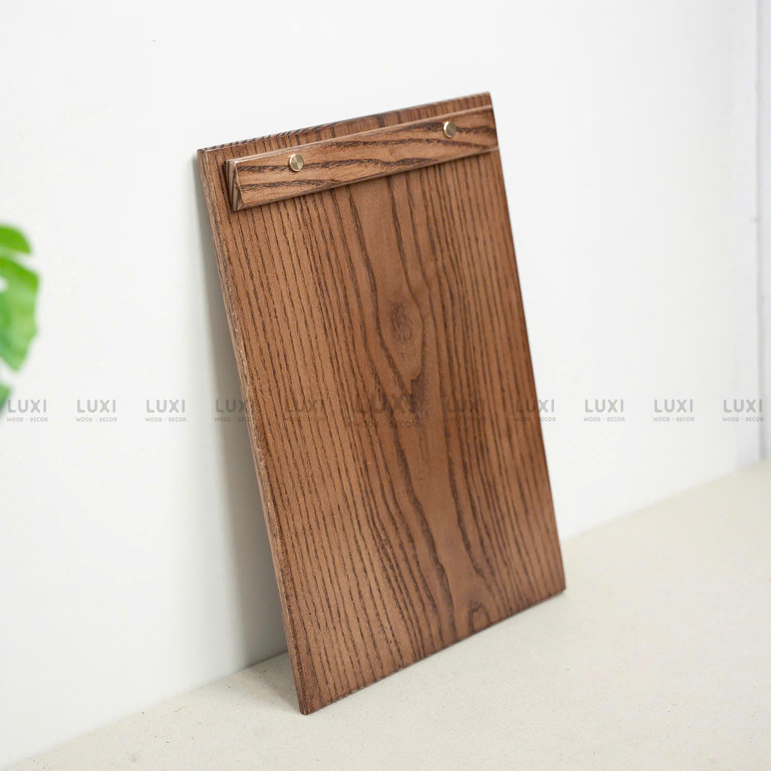 Menu Gỗ Sồi 1cm Cầm Tay - Khắc Nội Dung Theo Yêu Cầu - Luxi Decor