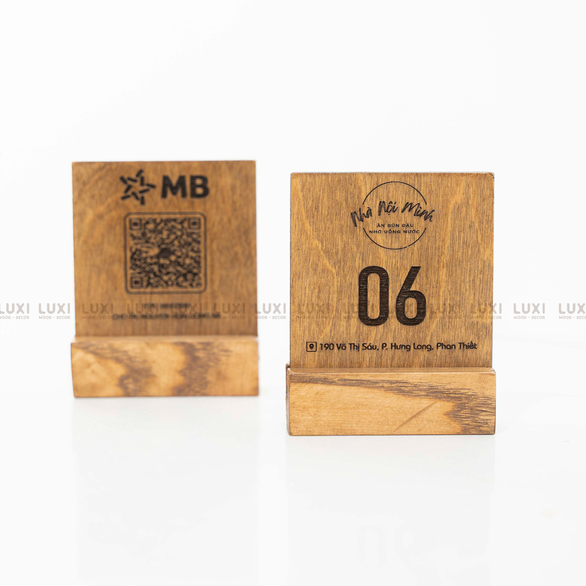 THẺ BÀN GỖ PHONG CÁCH CỔ ĐIỂN, RẺ ĐẸP, SANG TRỌNG - LUXI DECOR