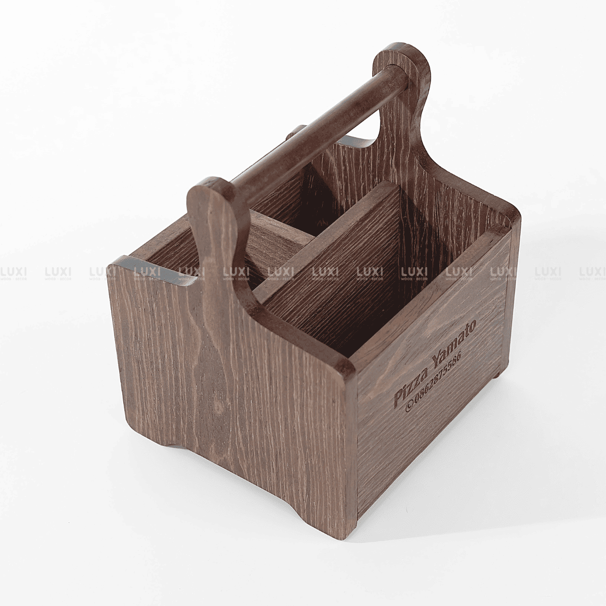 KHAY GỖ ĐỰNG GIA VỊ [FREE KHẮC LOGO] - LUXI DECOR