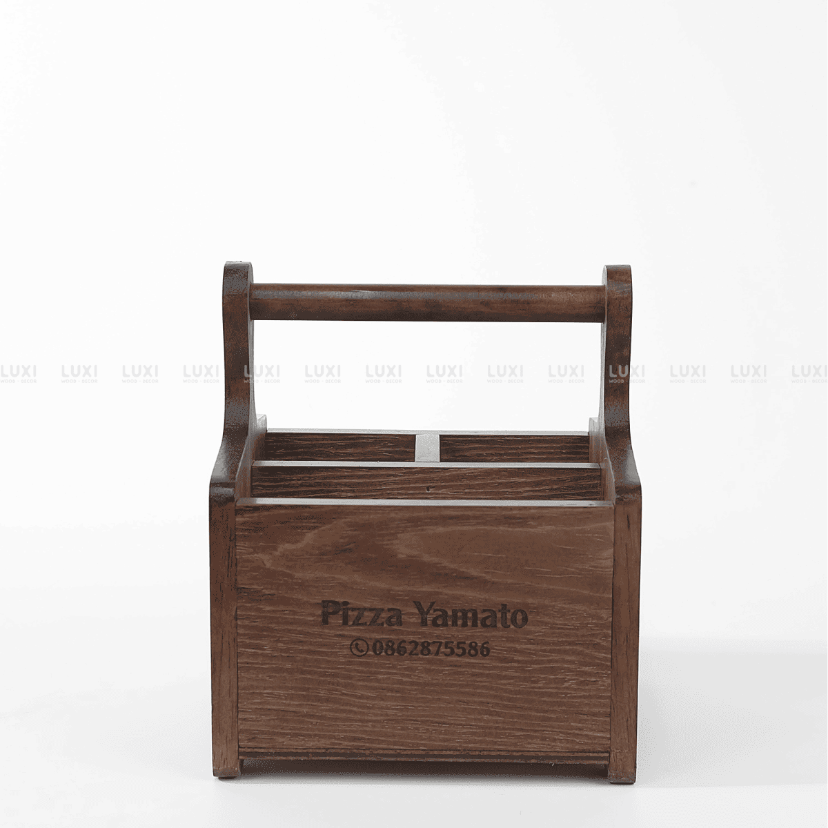 KHAY GỖ ĐỰNG GIA VỊ [FREE KHẮC LOGO] - LUXI DECOR