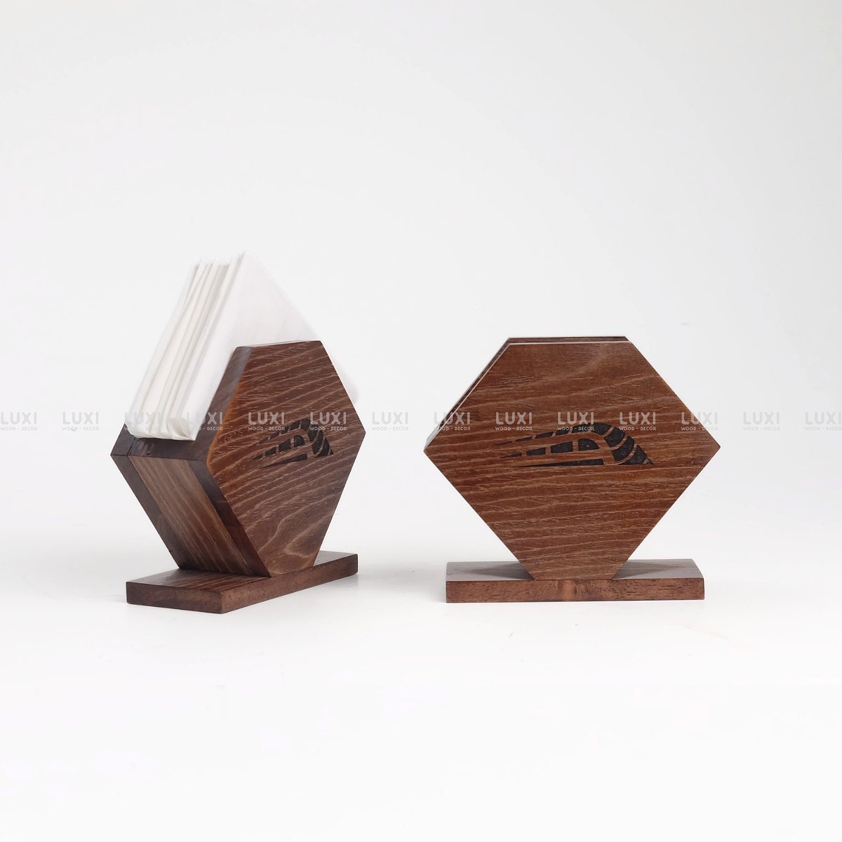 HỘP GỖ ĐỰNG GIẤY ĂN - LUXI DECOR