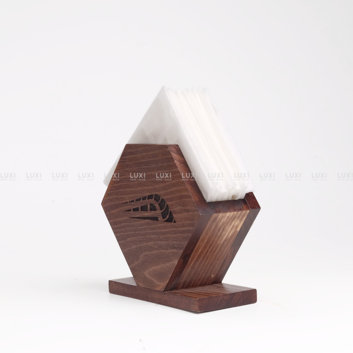 HỘP GỖ ĐỰNG GIẤY ĂN - LUXI DECOR