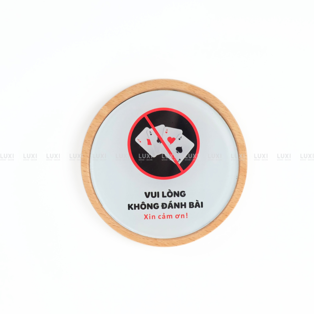 BẢNG GỖ "KHÔNG ĐÁNH BÀI''- LUXI DECOR