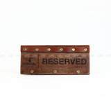 Bảng Trang Trí Reversed Quai Da - Đã Đặt Bàn - Khắc Logo Theo Yêu Cầu - LUXI DECOR