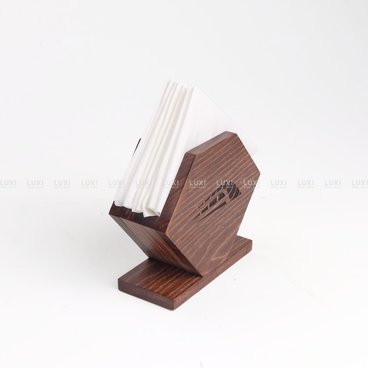 HỘP GỖ ĐỰNG GIẤY ĂN - LUXI DECOR