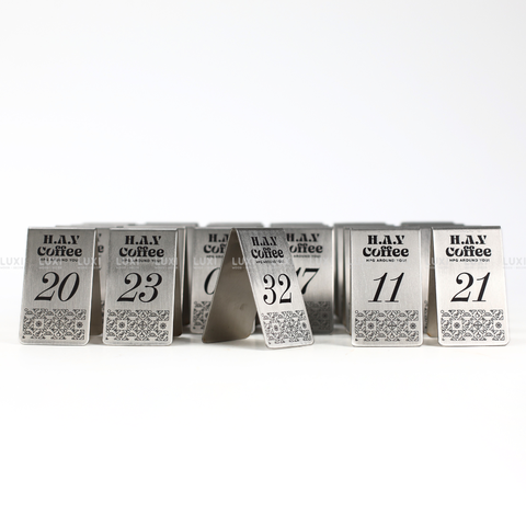 THẺ BÀN INOX V NGƯỢC 5x10CM - LUXI DECOR