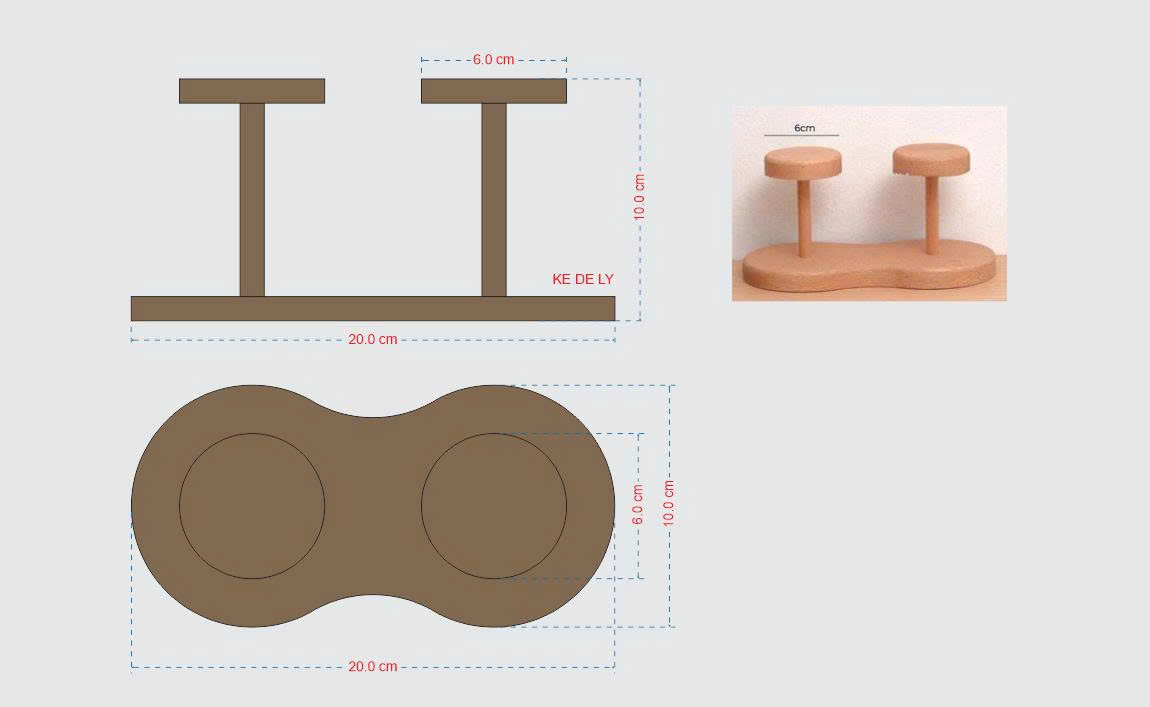 GIÁ ĐỠ LY GỖ VENEER TIỆN LỢI - NHỎ GỌN - LUXI DECOR
