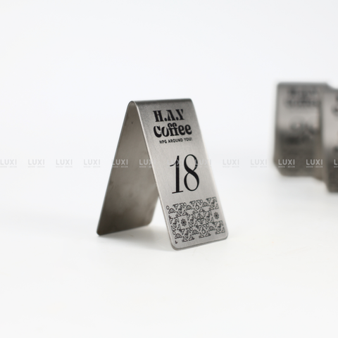 THẺ BÀN INOX V NGƯỢC 5x10CM - LUXI DECOR