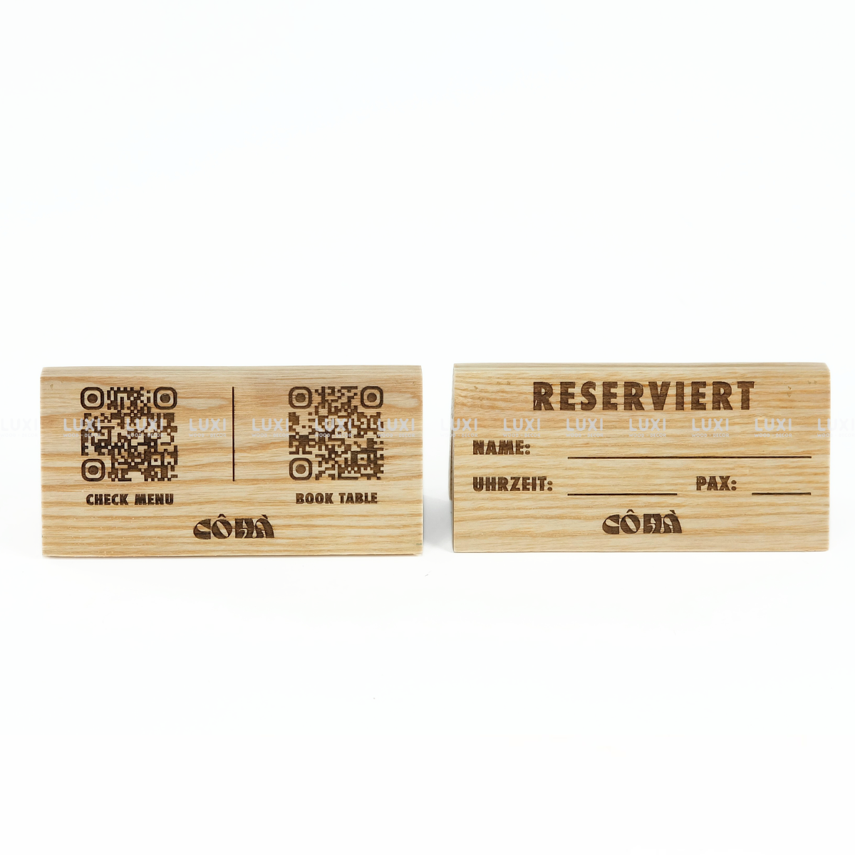 BẢNG GỖ THÔNG BÁO RESERVED - LUXI DECOR
