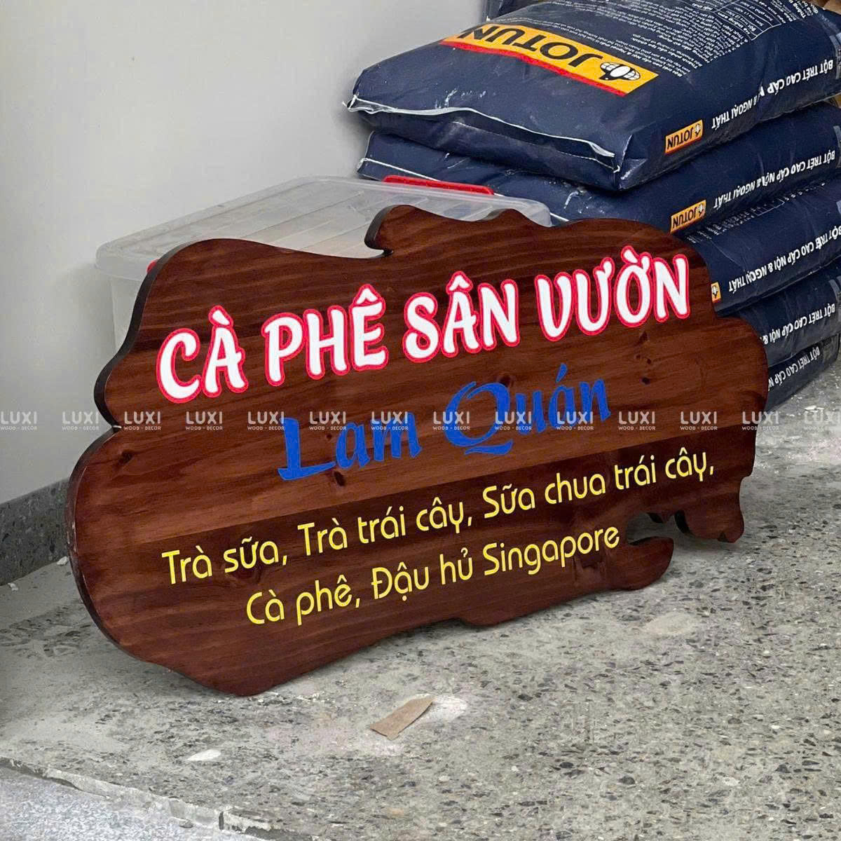 Bảng Hiệu Gỗ Nội Dung Theo Yêu Cầu - Luxi Decor