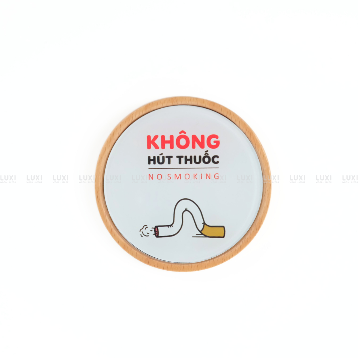 BẢNG GỖ " CẤM HÚT THUỐC" - LUXI DECOR