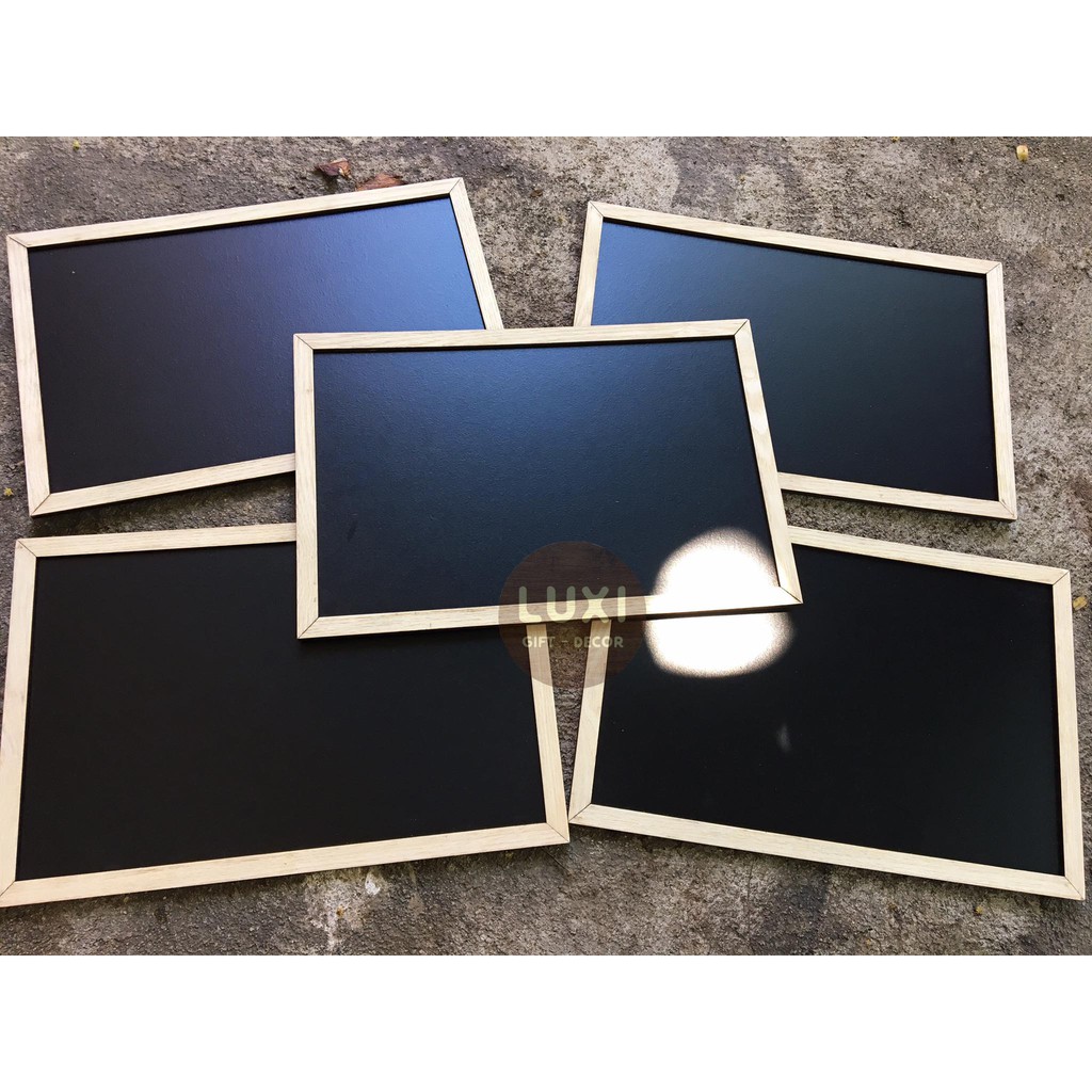 BẢNG ĐEN VIẾT PHẤN 1 MẶT MICA  A4 CAO CẤP - LUXI DECOR