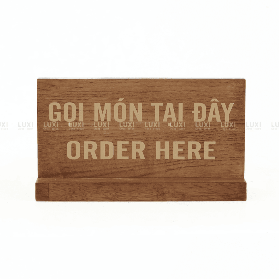 BẢNG GỌI MÓN TẠI ĐÂY - LUXI DECOR