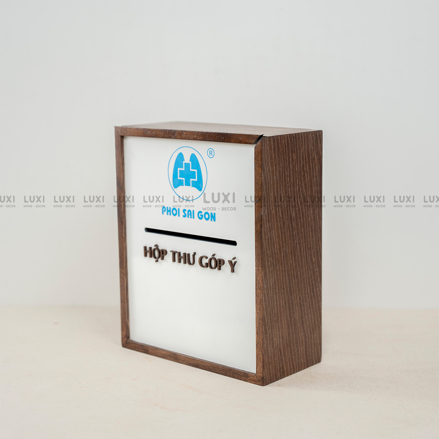 Hộp Thư Góp Ý Nắp Trượt - In Logo Theo Yêu Cầu - Luxi Decor