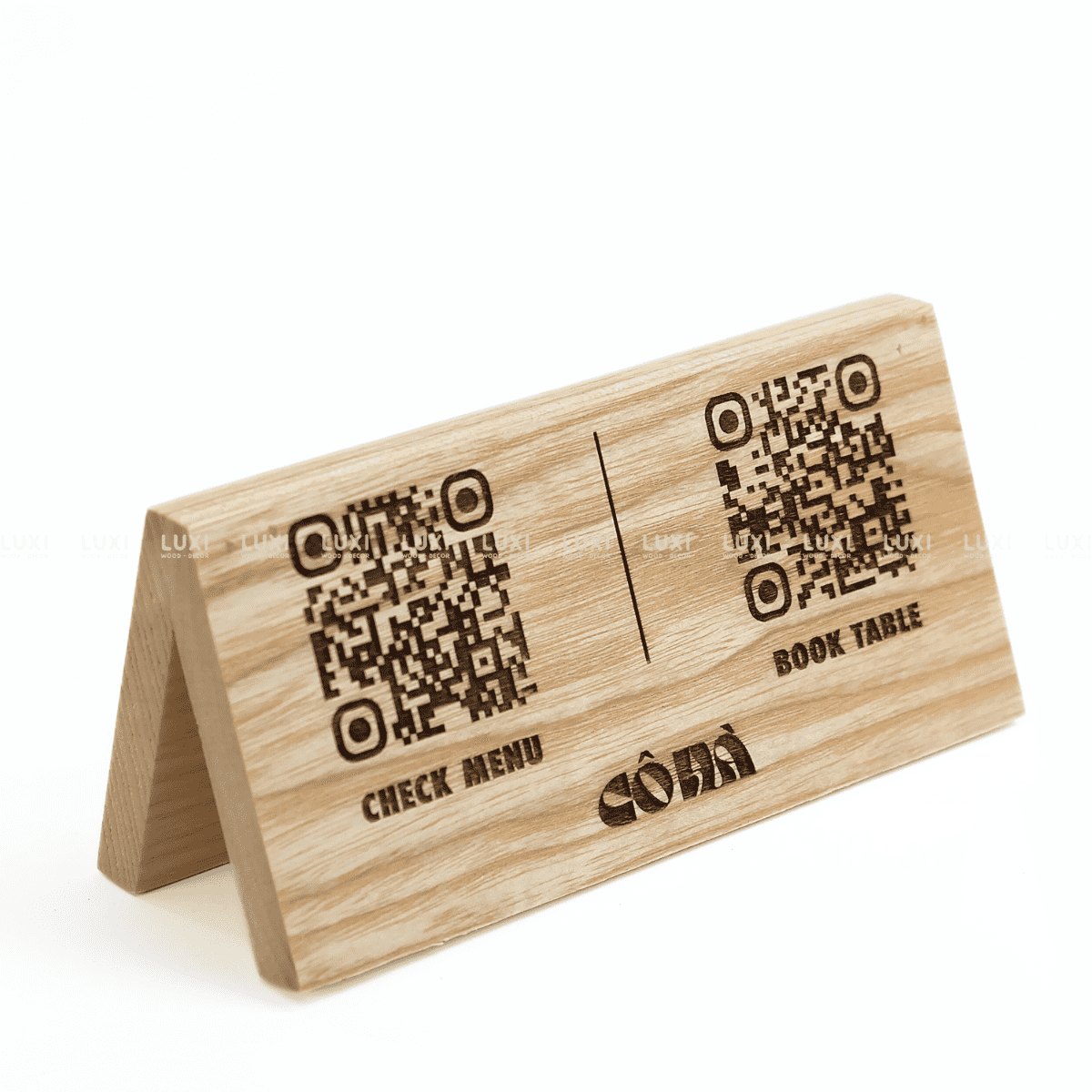 BẢNG GỖ THÔNG BÁO RESERVED - LUXI DECOR