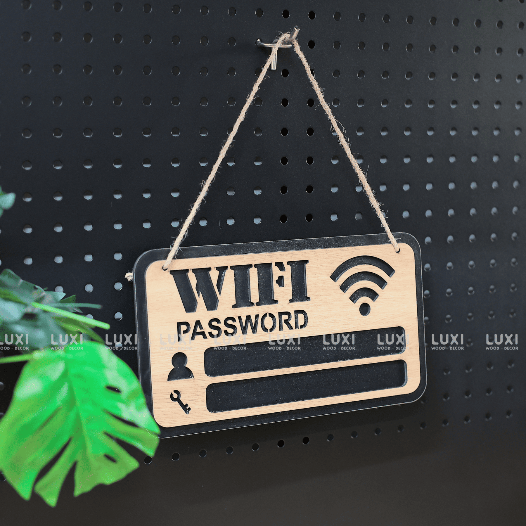 Bảng Treo Wifi Viết Phấn - Luxi Decor