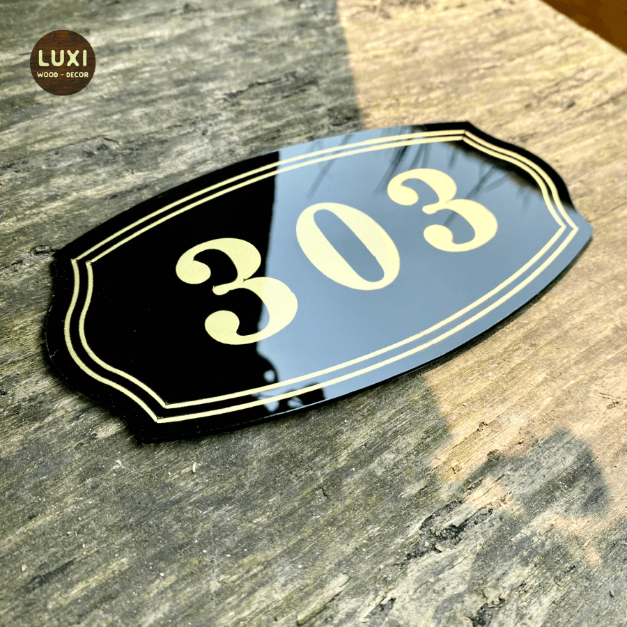 BẢNG, BIỂN SỐ PHÒNG KHÁCH SẠN, MẪU SANG TRỌNG, LỊCH SỰ – LUXI DECOR