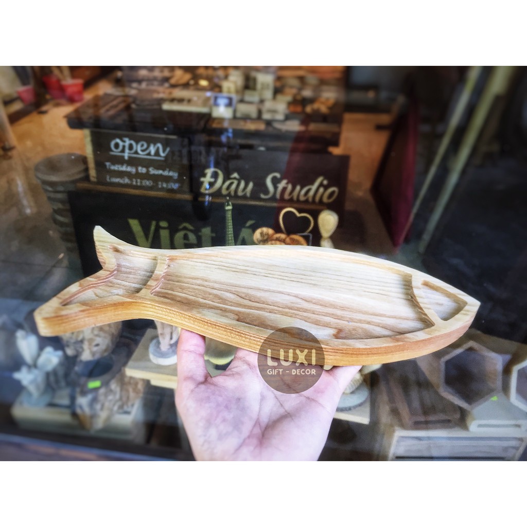 THỚT GỖ HÌNH CON CÁ - LUXI DECOR