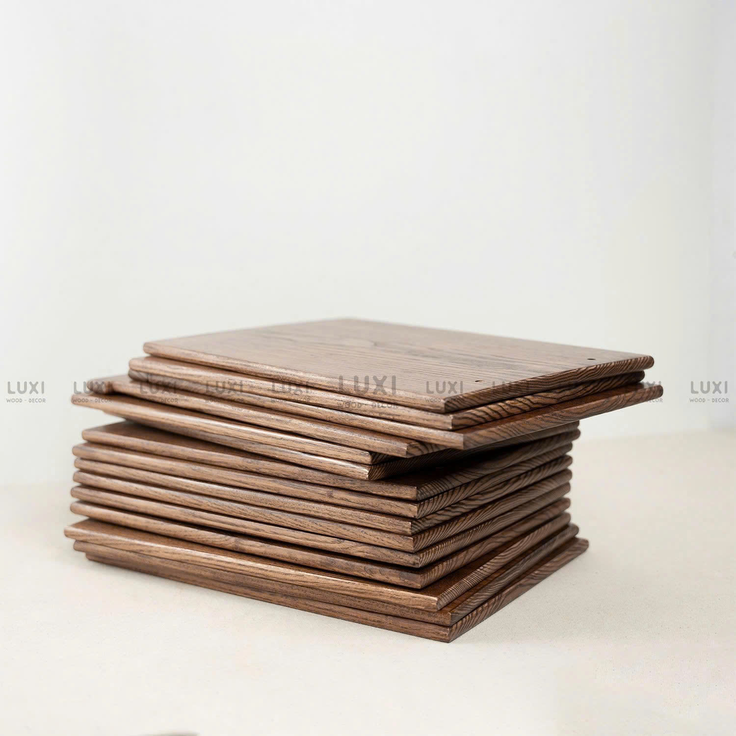 Menu Gỗ Sồi 1cm Cầm Tay - Khắc Nội Dung Theo Yêu Cầu - Luxi Decor