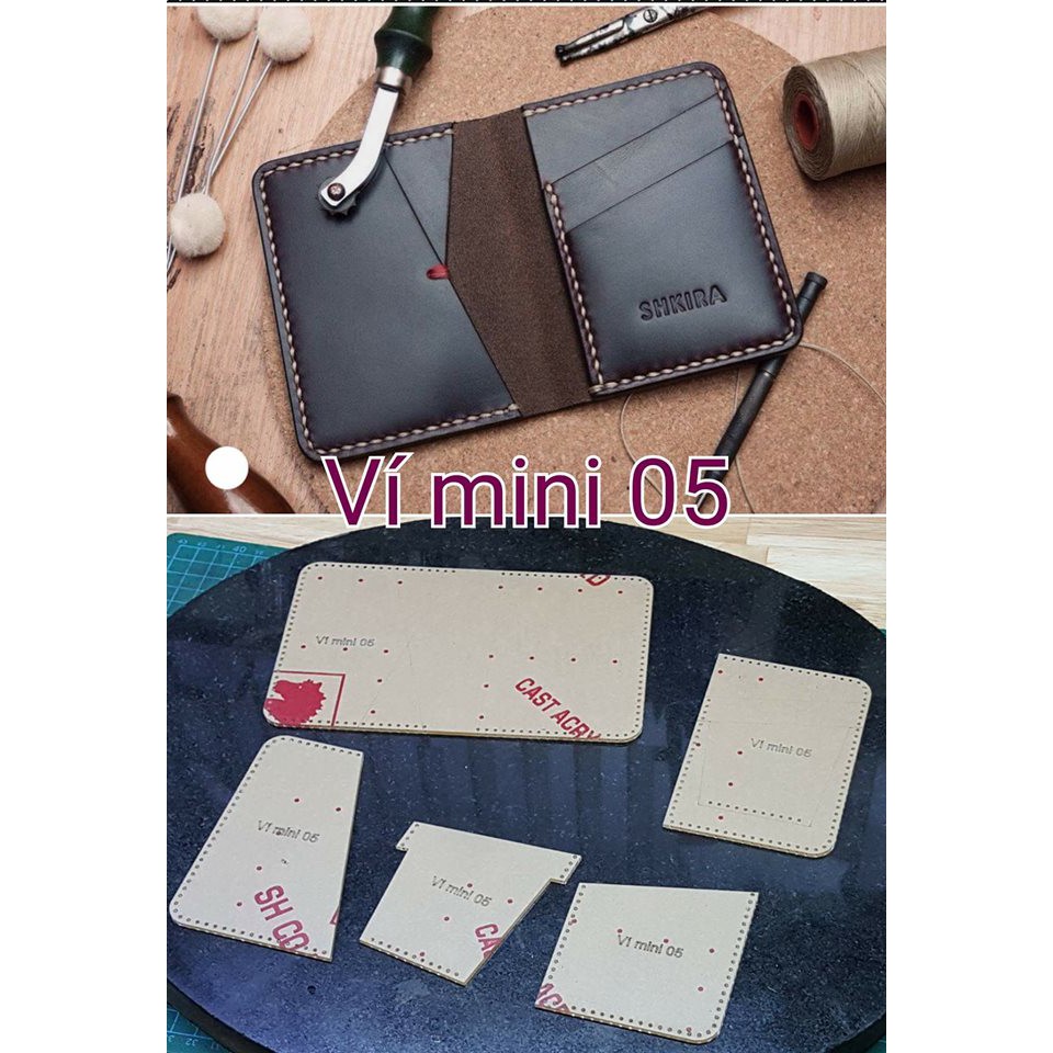 RẬP VÍ MINI MÃ 05 LÀM VÍ DA HANDMADE - LUXI DECOR