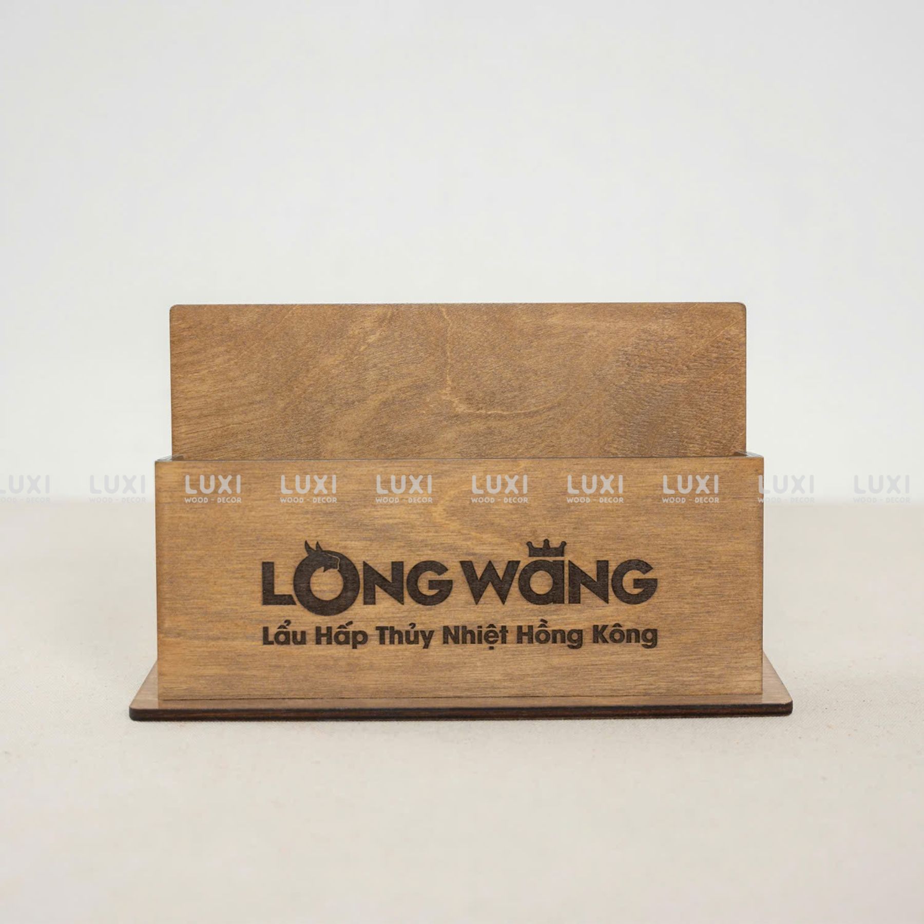 KỆ ĐỰNG GIẤY ĐỂ BÀN - KHẮC LOGO THEO YÊU CẦU - LUXI DECOR