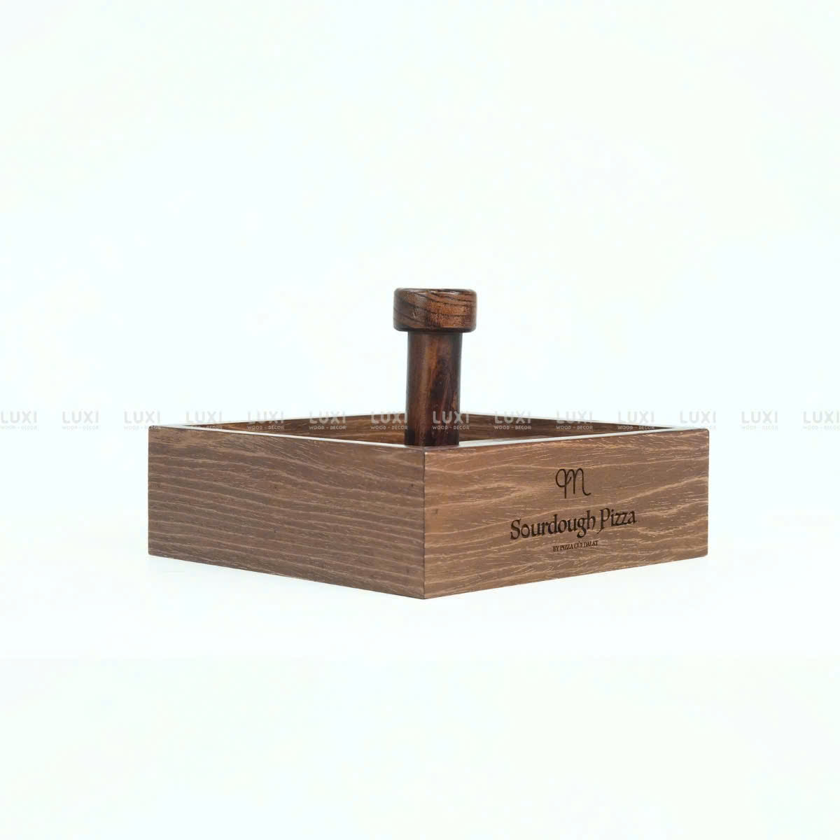 [ NEW ] Khay Gỗ 2 Ngăn - Đựng Gia Vị - Luxi Decor