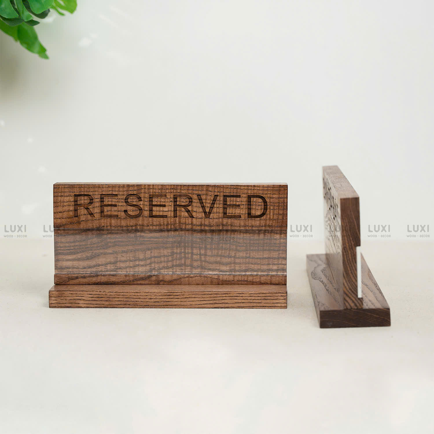 BẢNG RESERVED - BÀN ĐÃ ĐẶT - FREE KHẮC LOGO - LUXI DECOR
