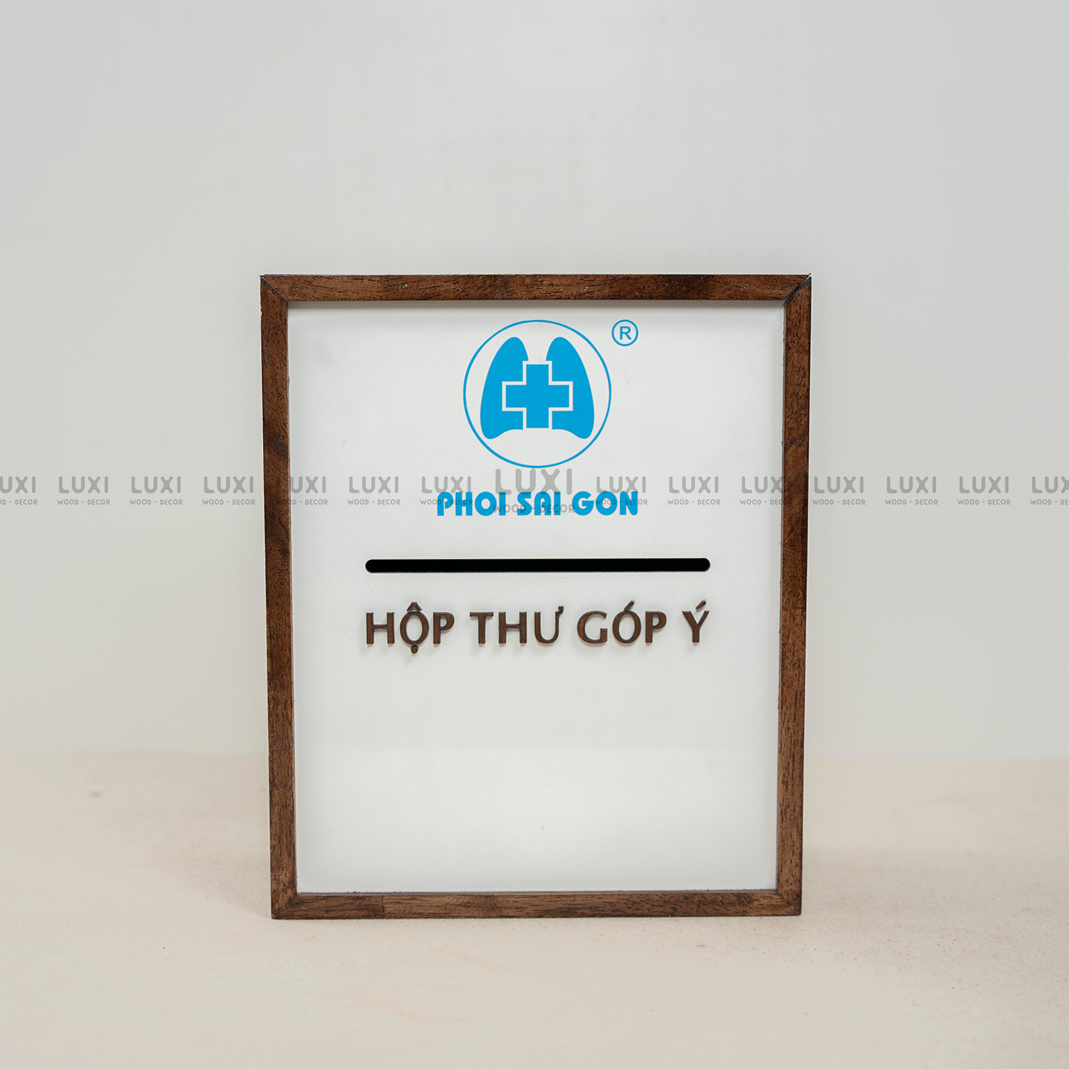 Hộp Thư Góp Ý Nắp Trượt - In Logo Theo Yêu Cầu - Luxi Decor