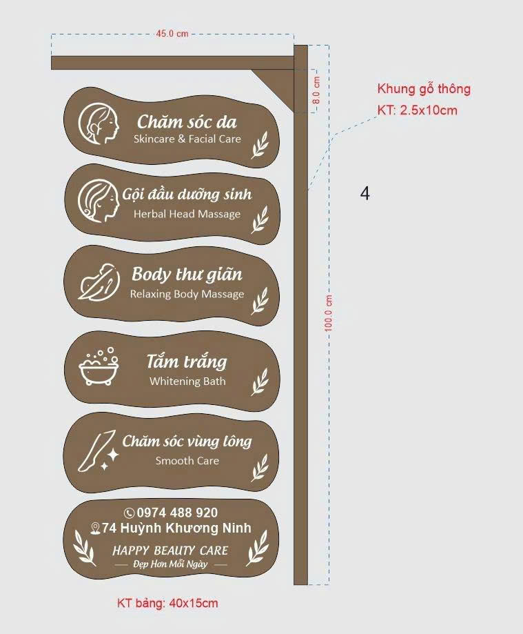 Combo Bảng Hiệu Giá Treo Mẫu Mới - Luxi Decor