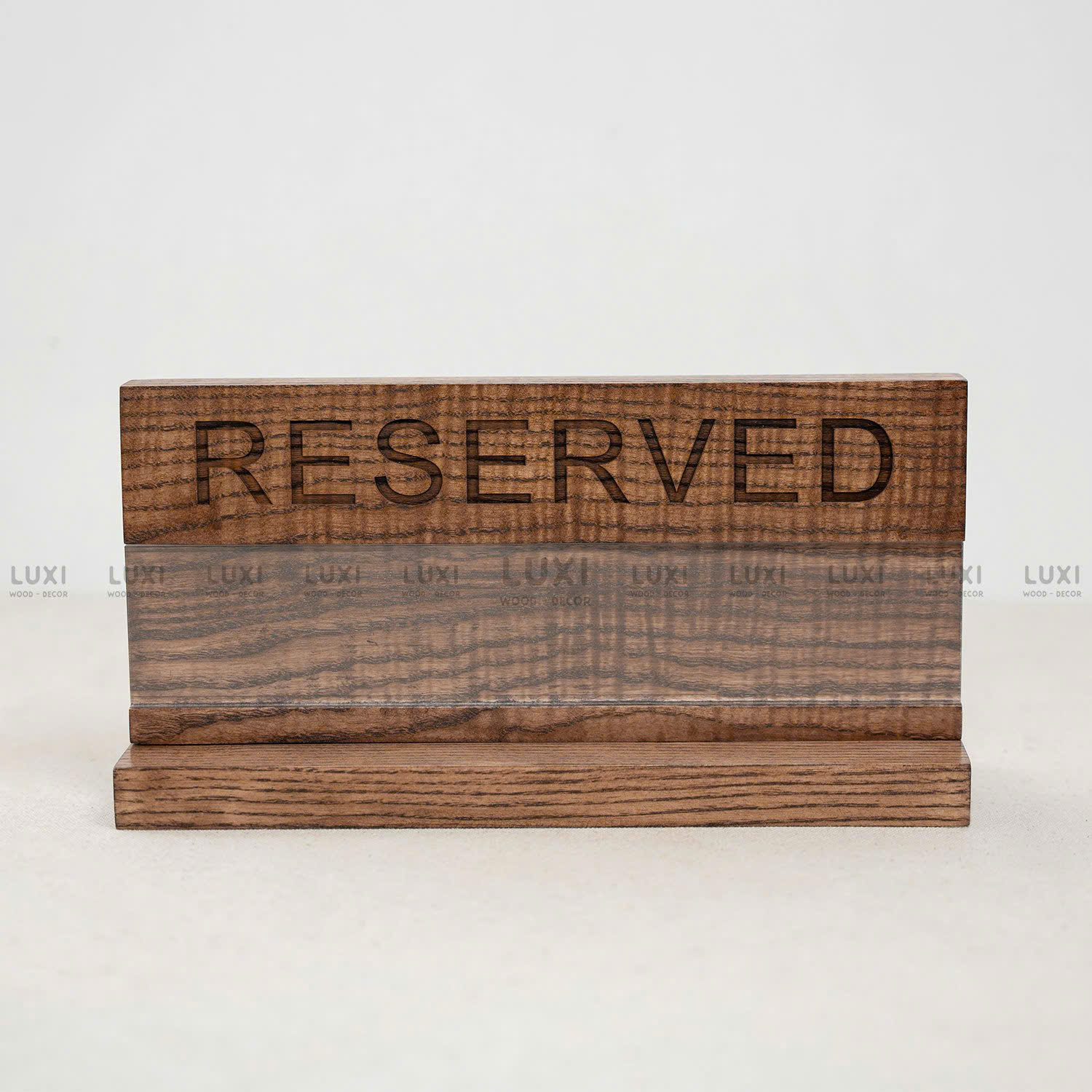 BẢNG RESERVED - BÀN ĐÃ ĐẶT - FREE KHẮC LOGO - LUXI DECOR