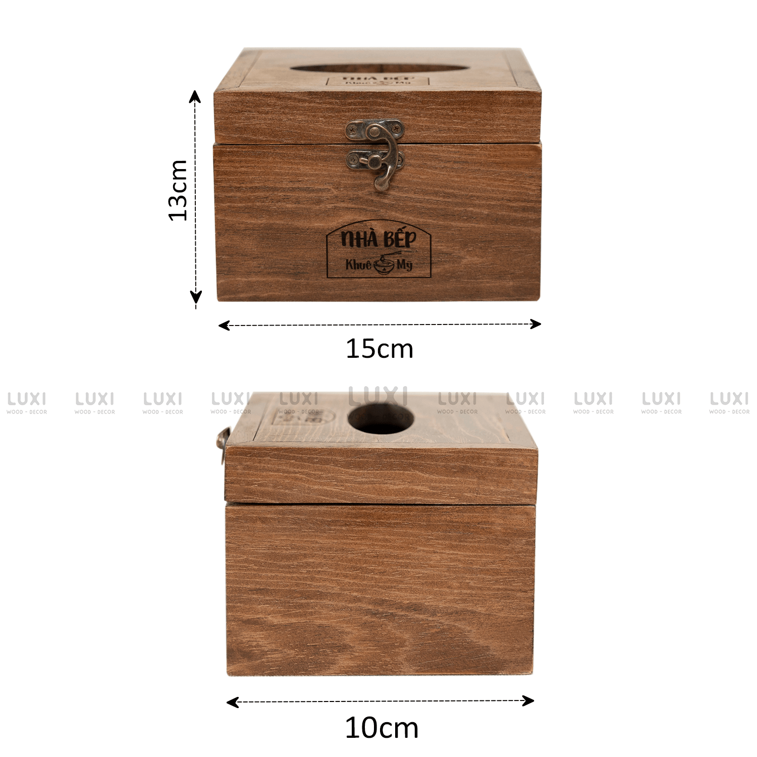 [FREE KHẮC LOGO] HỘP GIẤY NẮP MỞ QUAI KIM LOẠI CAO CẤP, SANG TRỌNG, TINH TẾ - LUXI DECOR