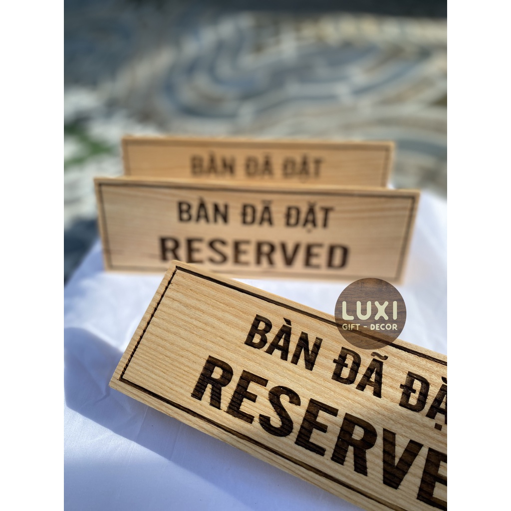 THẺ ĐỂ BÀN GỖ ĐẸP, XINH XẮN - LUXI DECOR