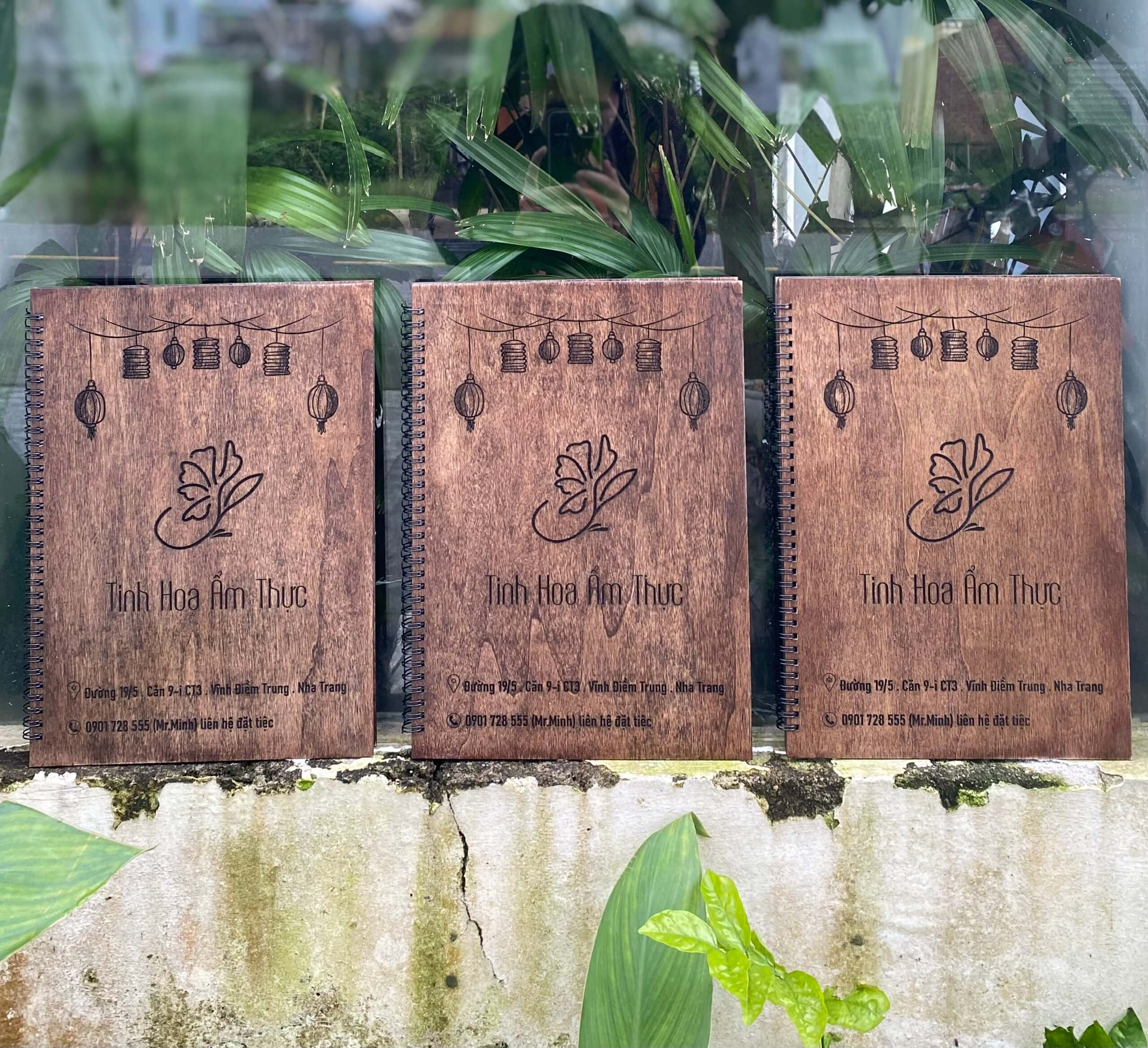 COMBO 3 QUYỂN MENU NHÀ HÀNG - CAFE KIỂU GÁY LÒ XO SIZE A4/A5 - LUXI DECOR