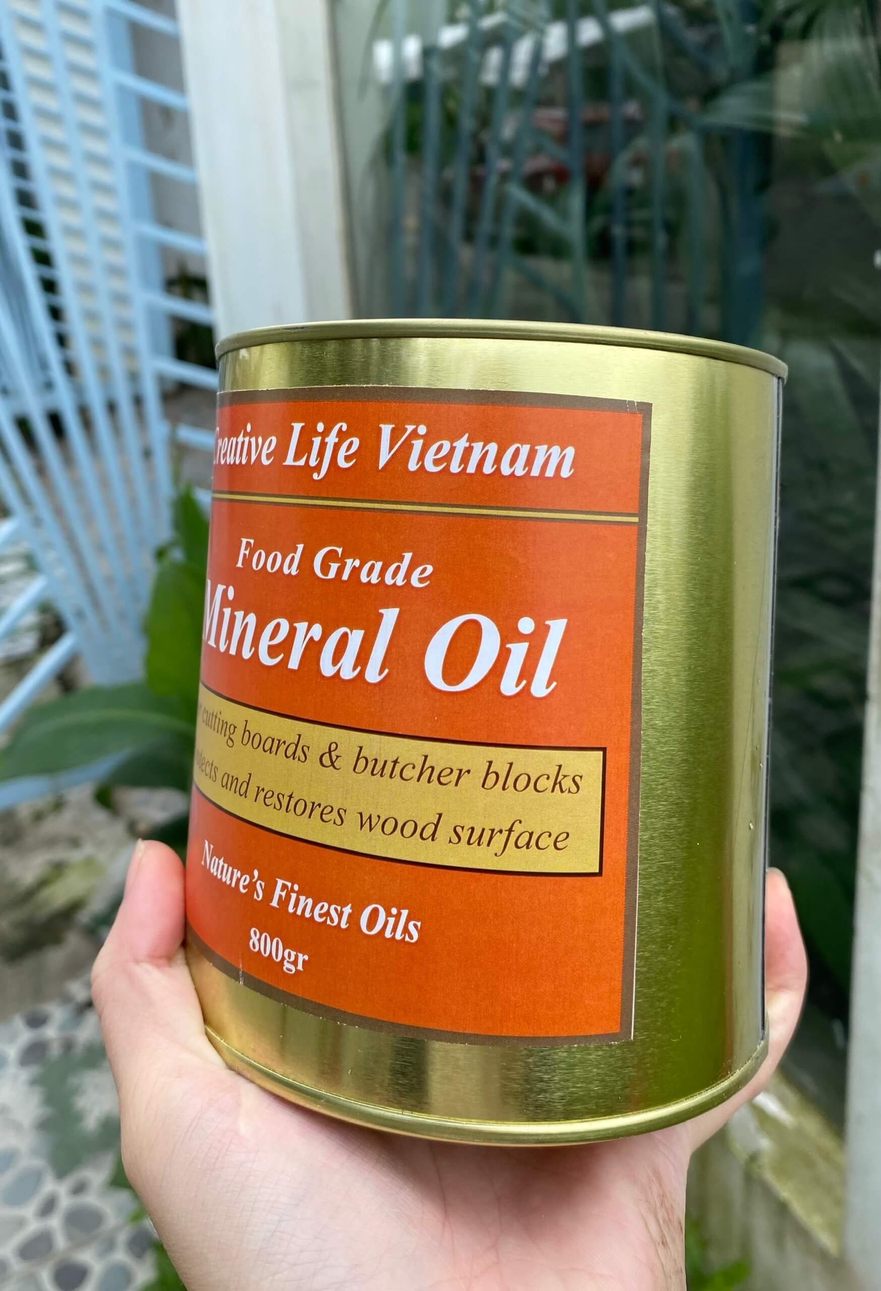 DẦU KHOÁNG THỰC PHẨM MINERAL OIL FOOD GRADE - DẦU LAU KHAY THỚT AN TOÀN CHO SỨC KHỎE - LUXI DECOR