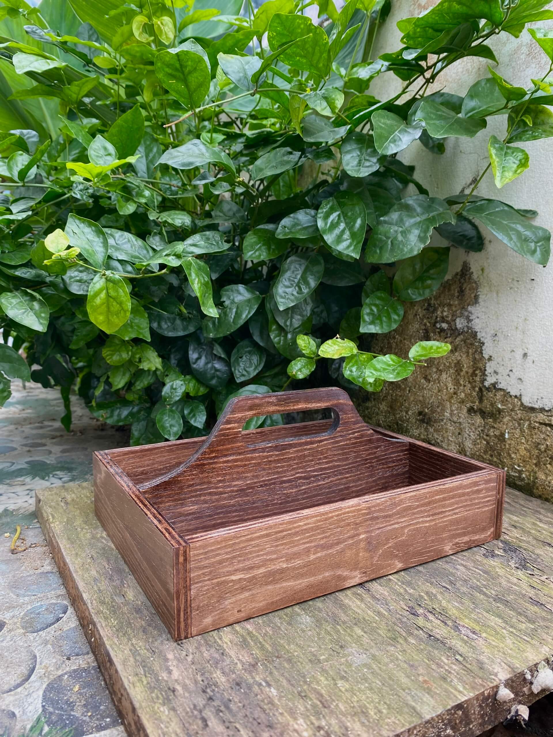 [FREE KHẮC LOGO] KHAY GỖ ĐỰNG GIA VỊ ĐA NĂNG, TIỆN DỤNG, GỌN NHẸ, MẪU MỚI 2025 – LUXI Decor