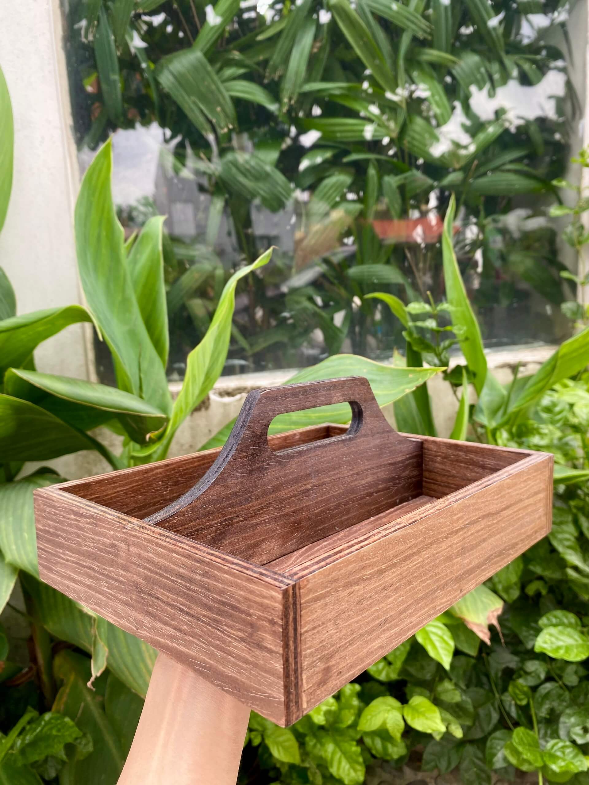 [FREE KHẮC LOGO] KHAY GỖ ĐỰNG GIA VỊ ĐA NĂNG, TIỆN DỤNG, GỌN NHẸ, MẪU MỚI 2025 – LUXI Decor