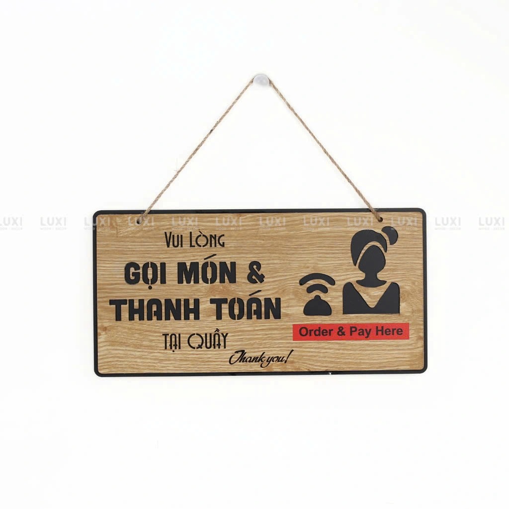 BẢNG "GỌI MÓN - THANH TOÁN" - LUXI DECOR