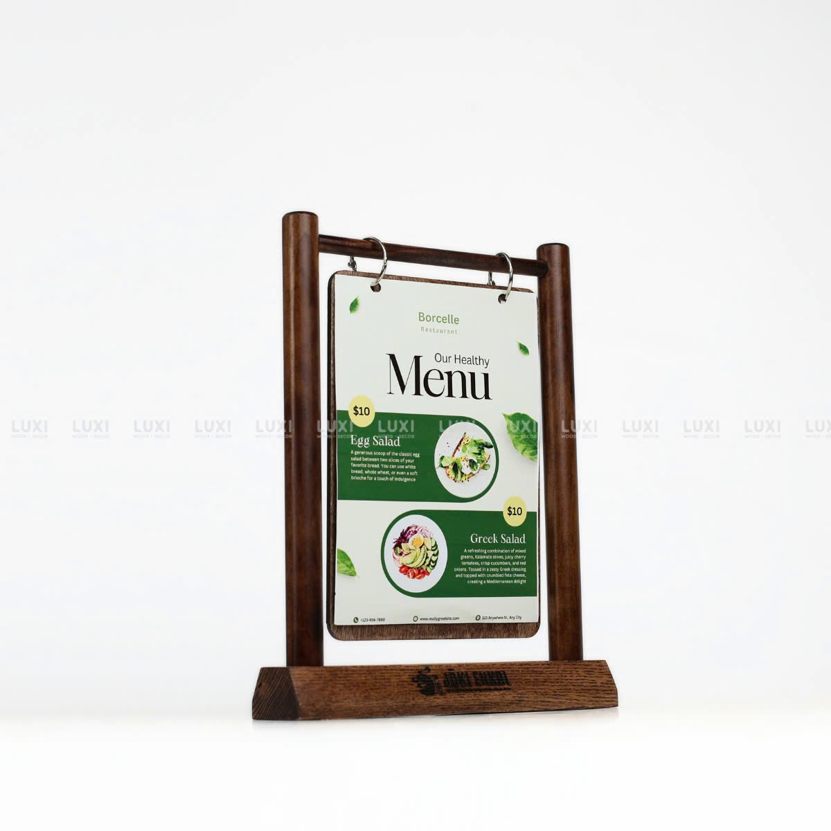MENU KHUNG GỖ TREO SIZE A5 - LUXI DECOR