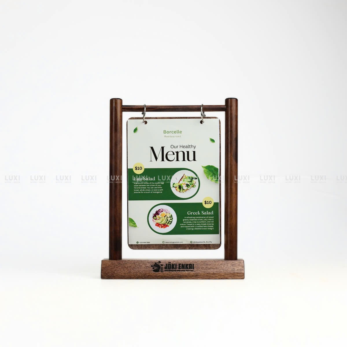 MENU KHUNG GỖ TREO SIZE A5 - LUXI DECOR