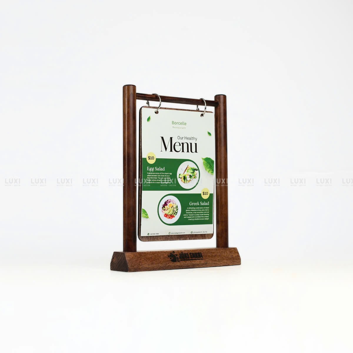 MENU KHUNG GỖ TREO SIZE A5 - LUXI DECOR