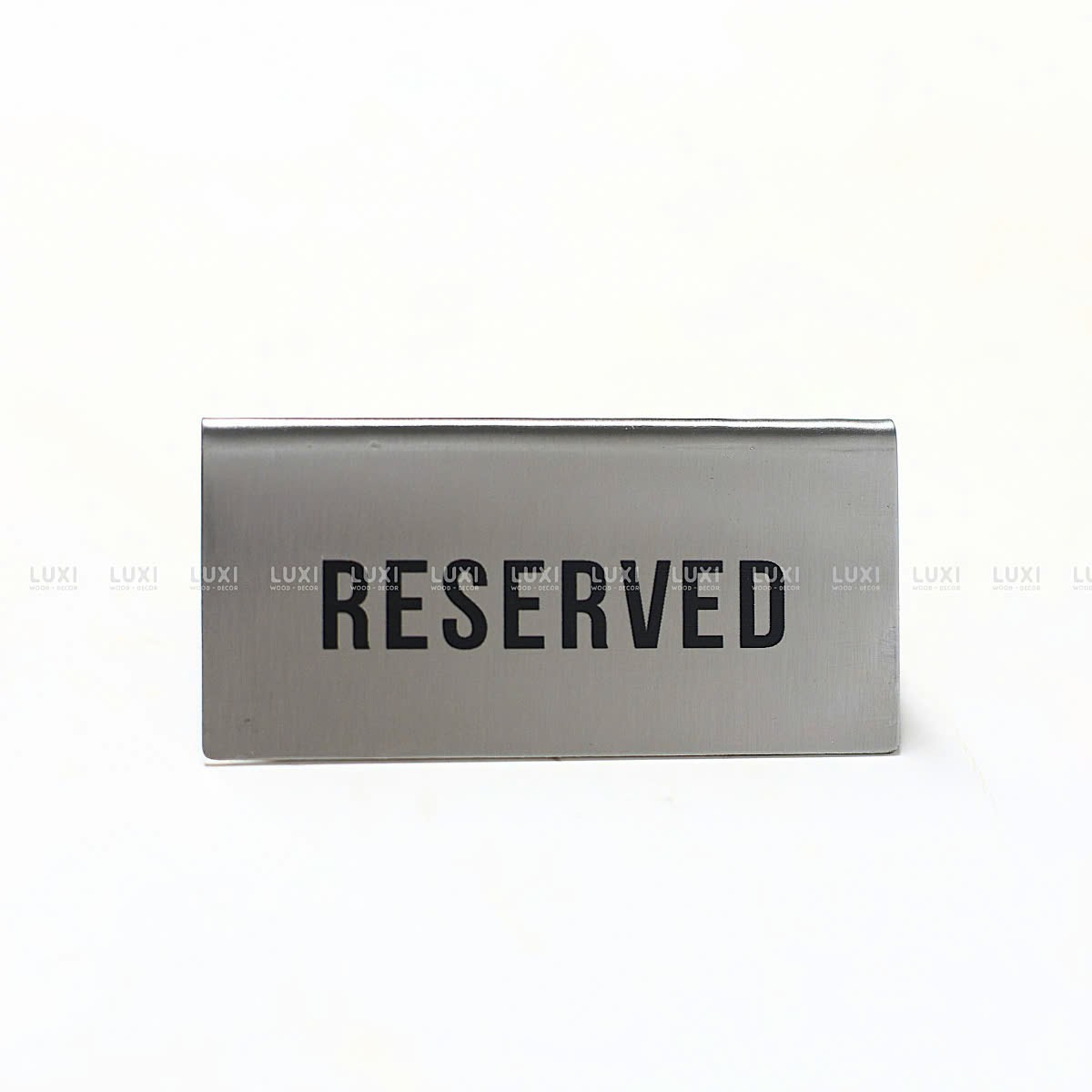 [FREE KHẮC LOGO] THẺ BÀN INOX ''RESERVED'' - LUXI DECOR