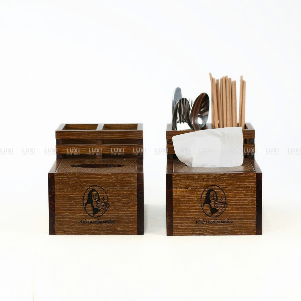 HỘP ĐỰNG ĐŨA ĐA NĂNG TÍCH HỢP HỘP GIẤY - LUXI DECOR