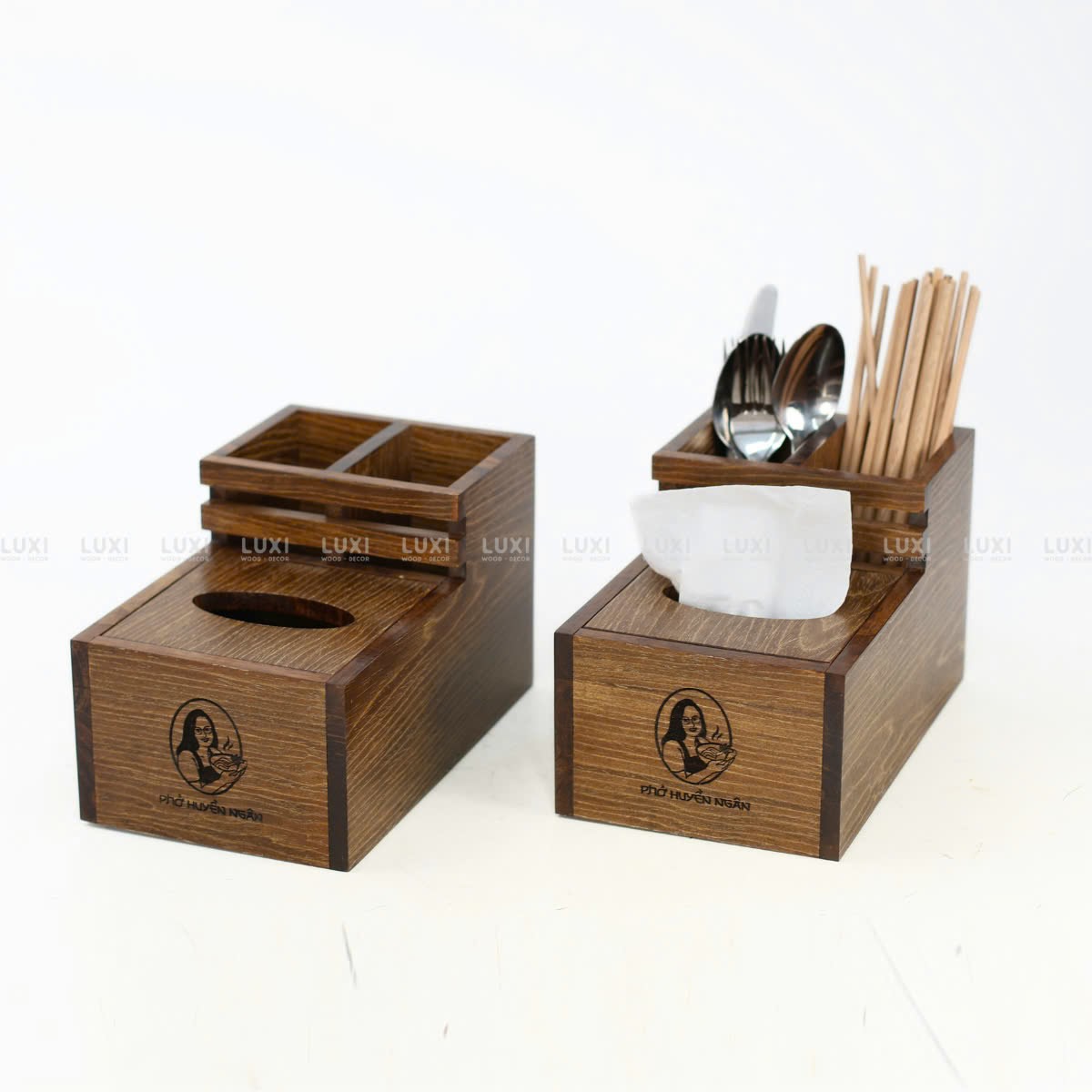 HỘP ĐỰNG ĐŨA ĐA NĂNG TÍCH HỢP HỘP GIẤY - LUXI DECOR