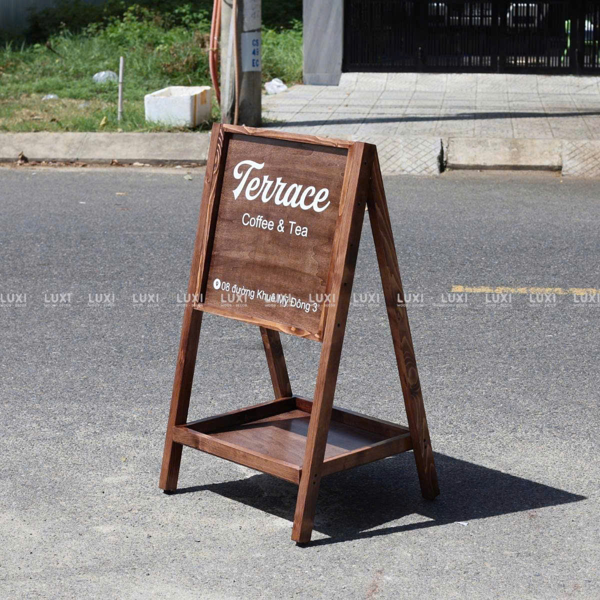 Standee Gỗ, Trang Trí Kệ Hoa - Luxi Decor