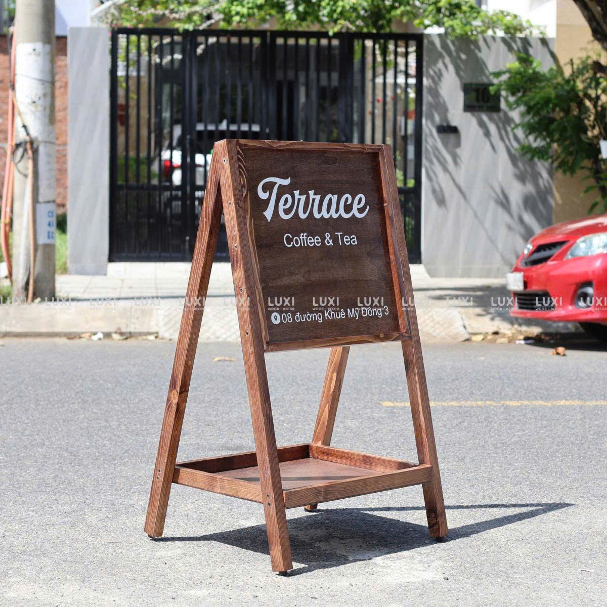 Standee Gỗ, Trang Trí Kệ Hoa - Luxi Decor