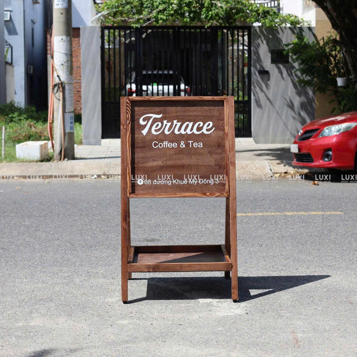 Standee Gỗ, Trang Trí Kệ Hoa - Luxi Decor