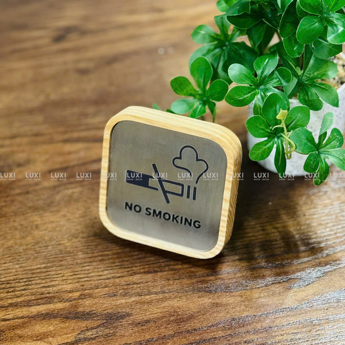 Bảng No Smoking - Bảng Để Quầy - Trang Trí - Luxi Decor