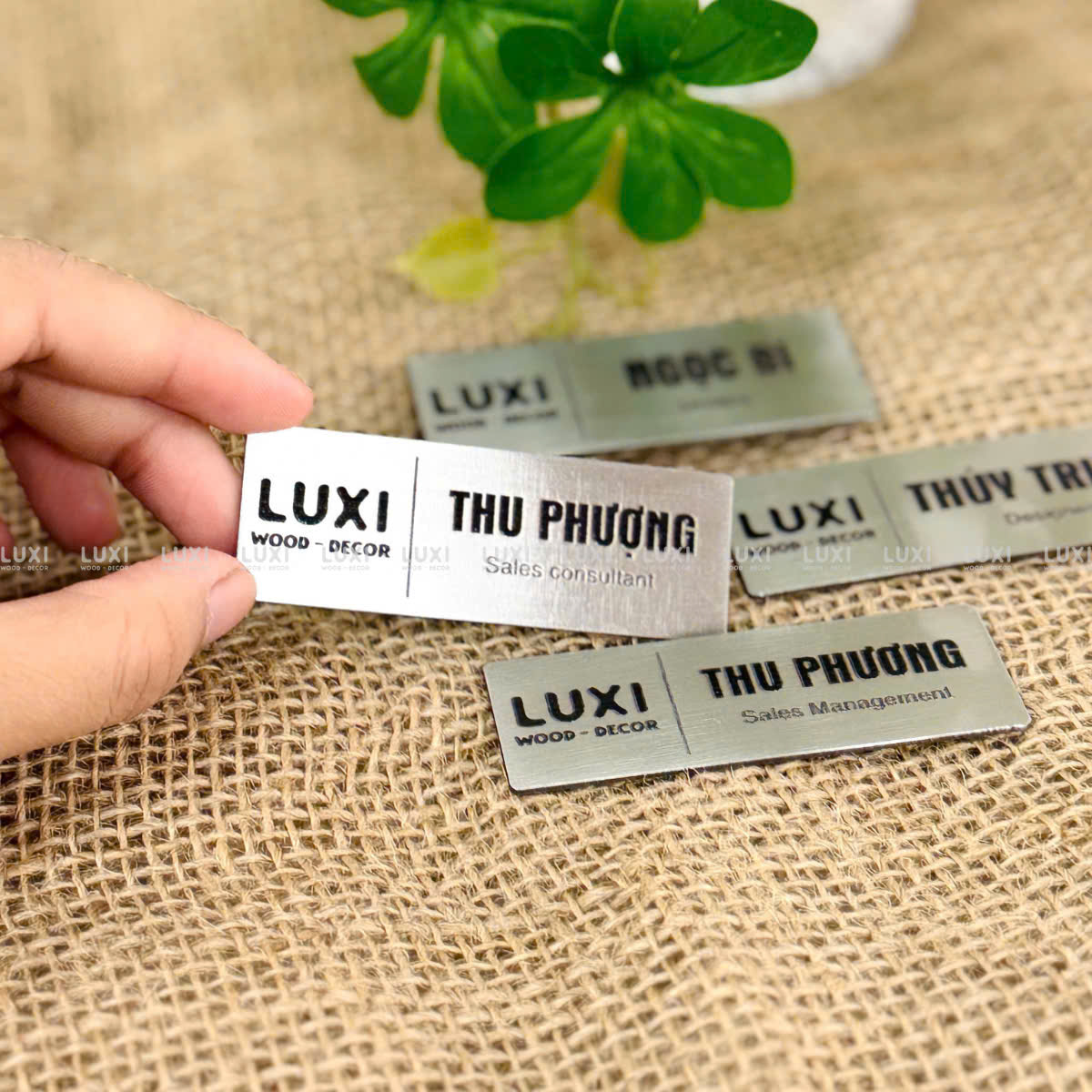 Combo 10 Bảng Tên Inox - Luxi Decor