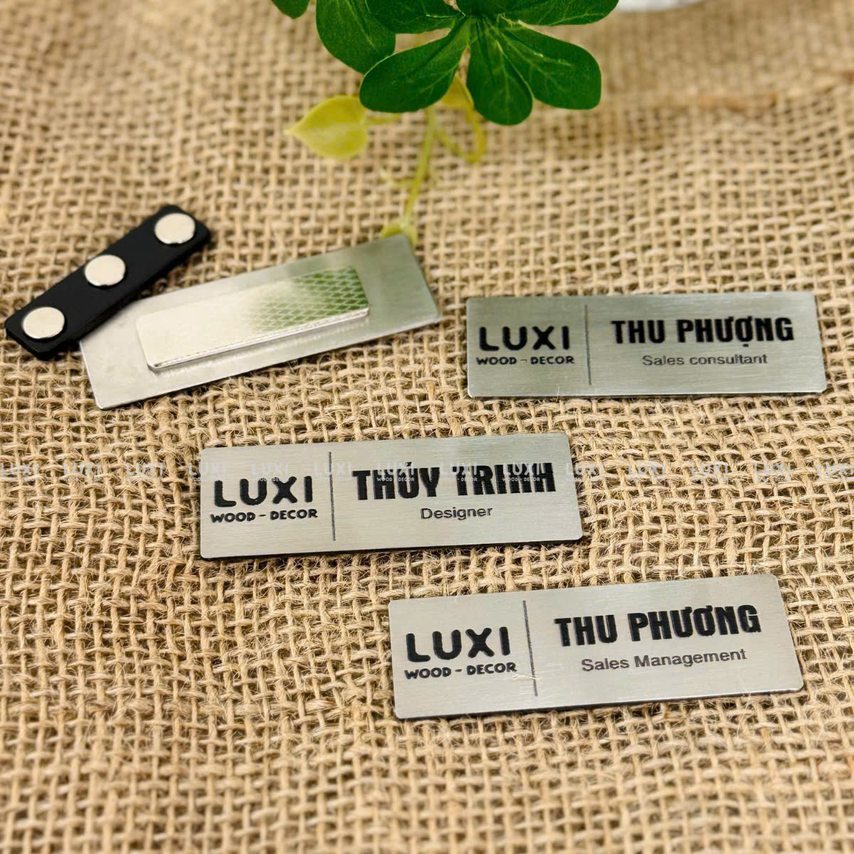 Combo 10 Bảng Tên Inox - Luxi Decor