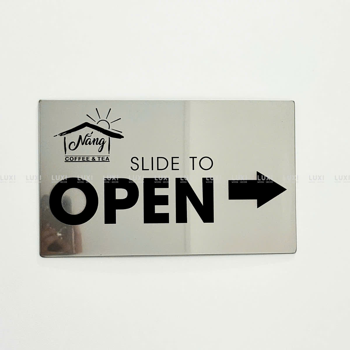 BẢNG INOX OPEN MŨI TÊN